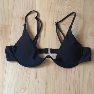 black underwire bikini top